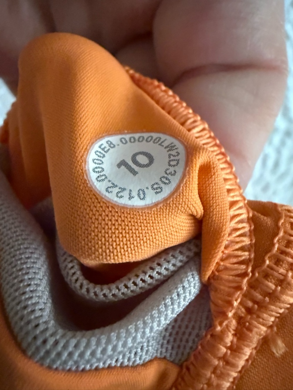 lululemon athletica High-Neck Crop Tank in Bright Orange - Picture 3 of 3